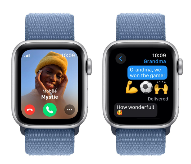 Apple Watch SE 2 40/Silver Aluminum/Winter Blue Sport Loop LTE - 1180711 - zdjęcie 4